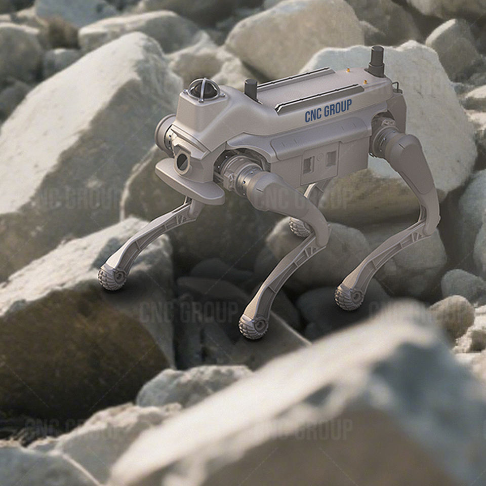 Industrial safety patrol robot performing fire monitoring and remote video transmission