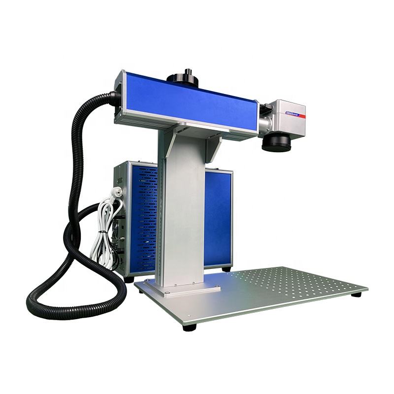 Mini fiber laser engraver with fast galvanometer scanning and stable marking performance