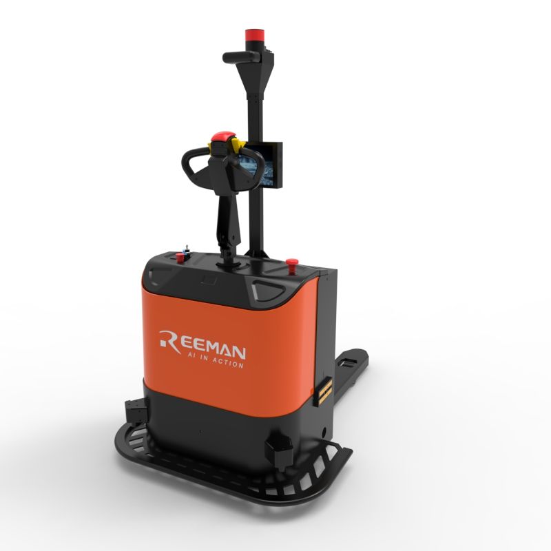 Compact automatic pallet handling forklift with 3D visual recognition and 1.35m turning radius