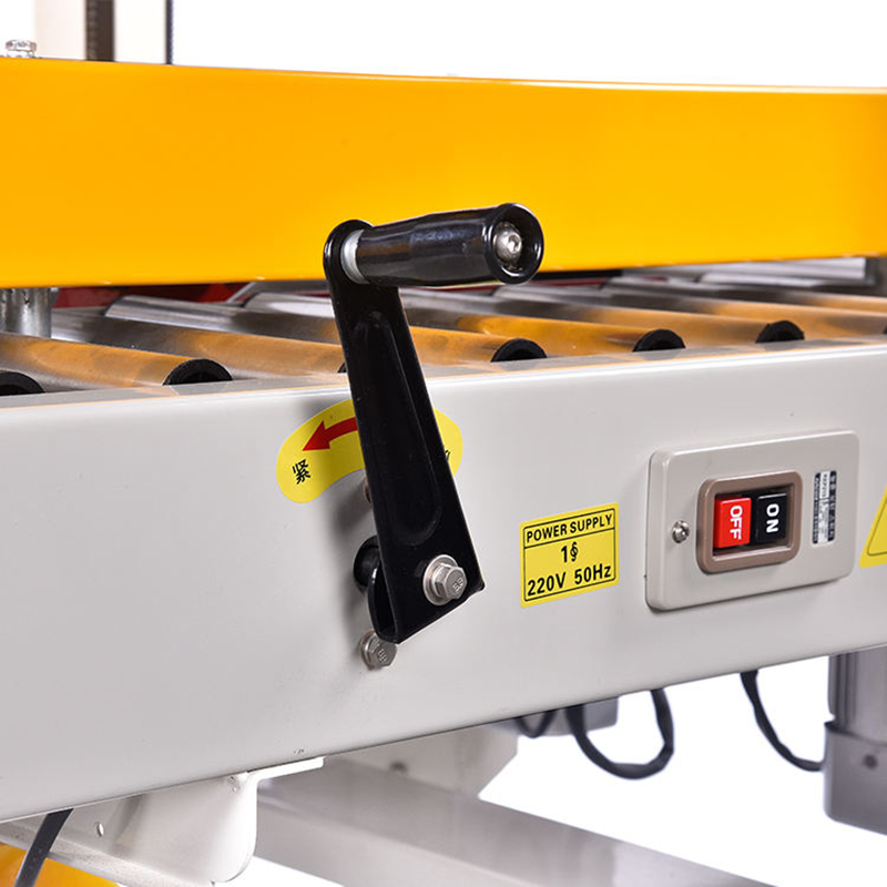 Fully automatic adhesive tape sealing machine for various carton sizes