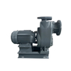 Horizontal self suction pump for agricultural water transfer systems