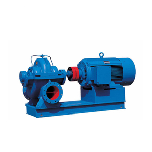 Double suction split case pump for high flow water transfer and water supply