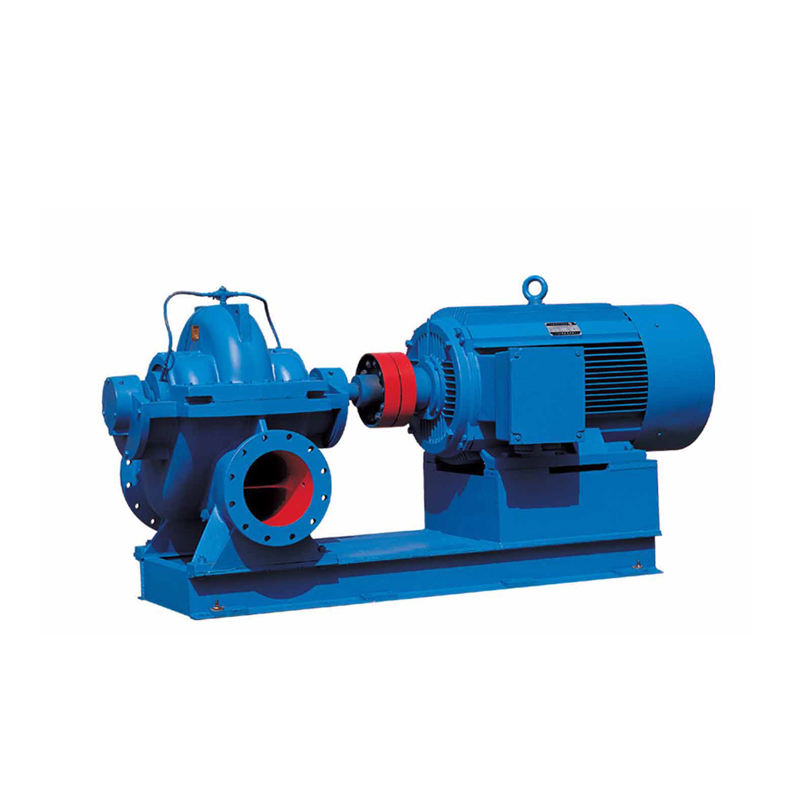 Double suction split case pump for high flow water transfer and water supply