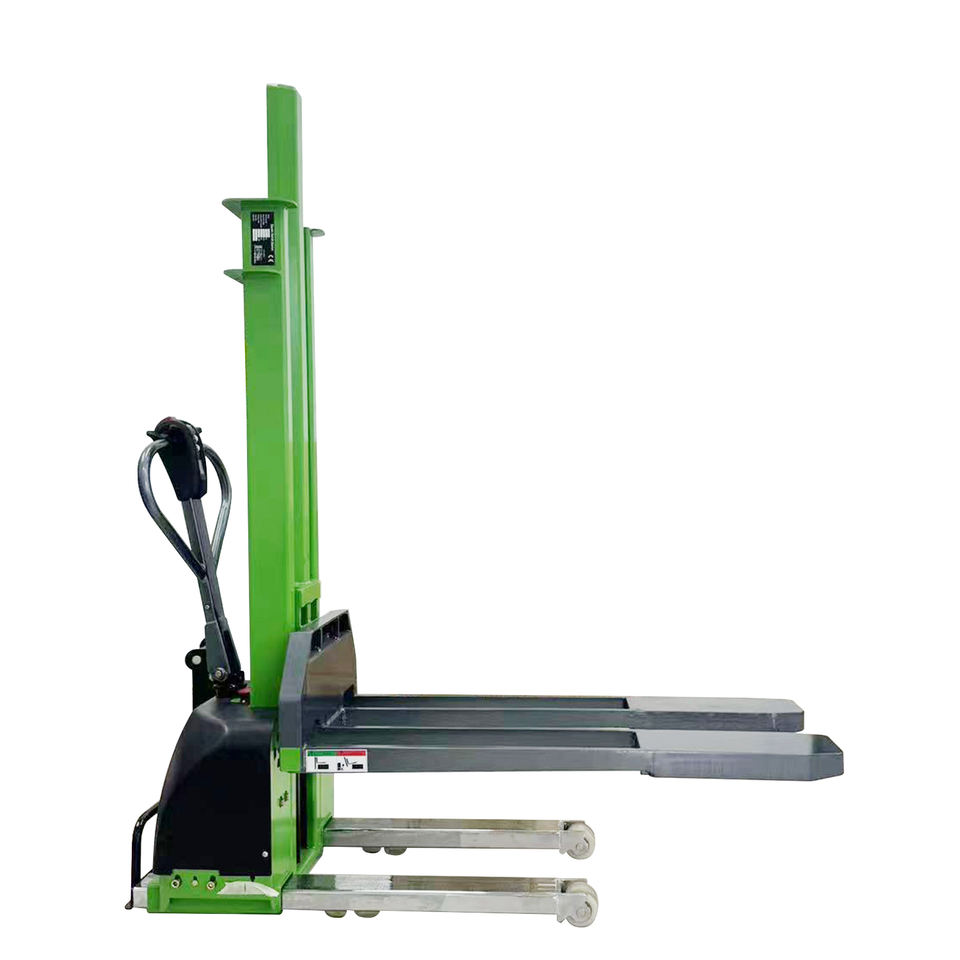 industrial electric pallet stacker with polyurethane wheels