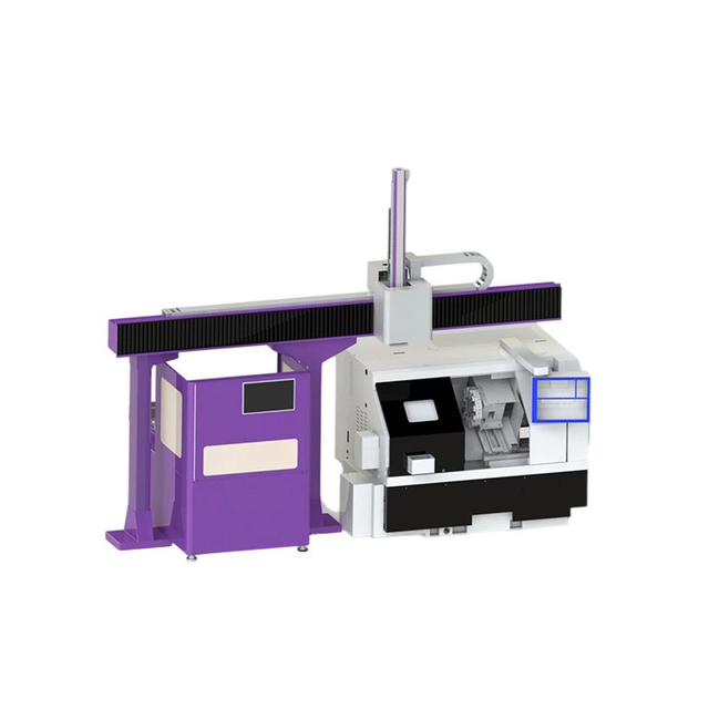 Front view of TZ-SZ high-speed gantry robot for CNC automation with dual-machine setup and 10 kg payload capacity
