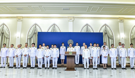 Thailands new cabinet takes oath of office and begins a four month term in power.png