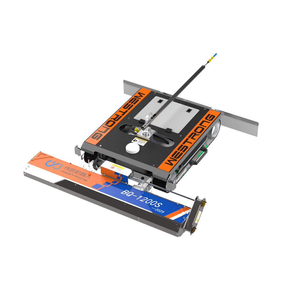 Automatic solar panel washer featuring 3800㎡ per hour cleaning performance