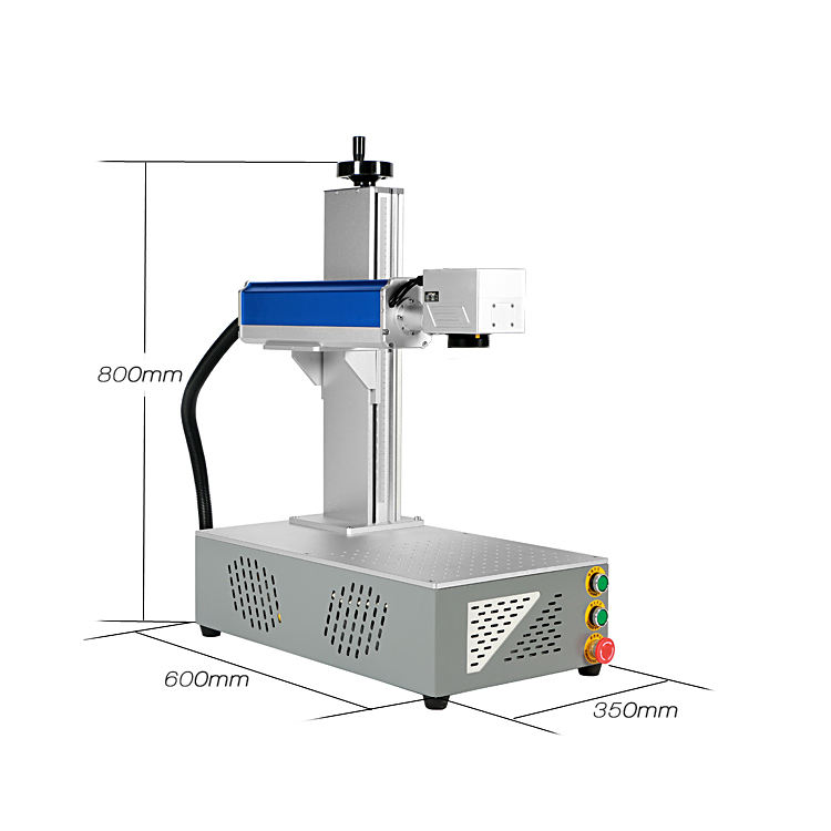 Portable metal laser marking machine with fast 7000mm per second engraving speed