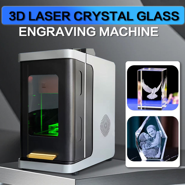 3D crystal laser engraving machine for high-precision subsurface marking on glass, crystal and acrylic materials