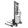 warehouse semi electric pallet stacker with standing operation desig