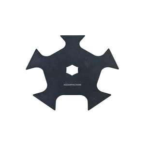 ASEANMACHINE grass cutter blade with star-shaped design for efficient lawn trimming