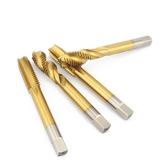 Customized cobalt thread tap set from M2 to M8 made of high-speed steel with hex shank design for efficient and accurate threading