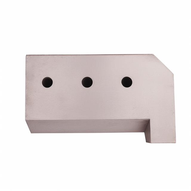 Front view of heavy machinery blade designed for high-impact industrial cutting operations