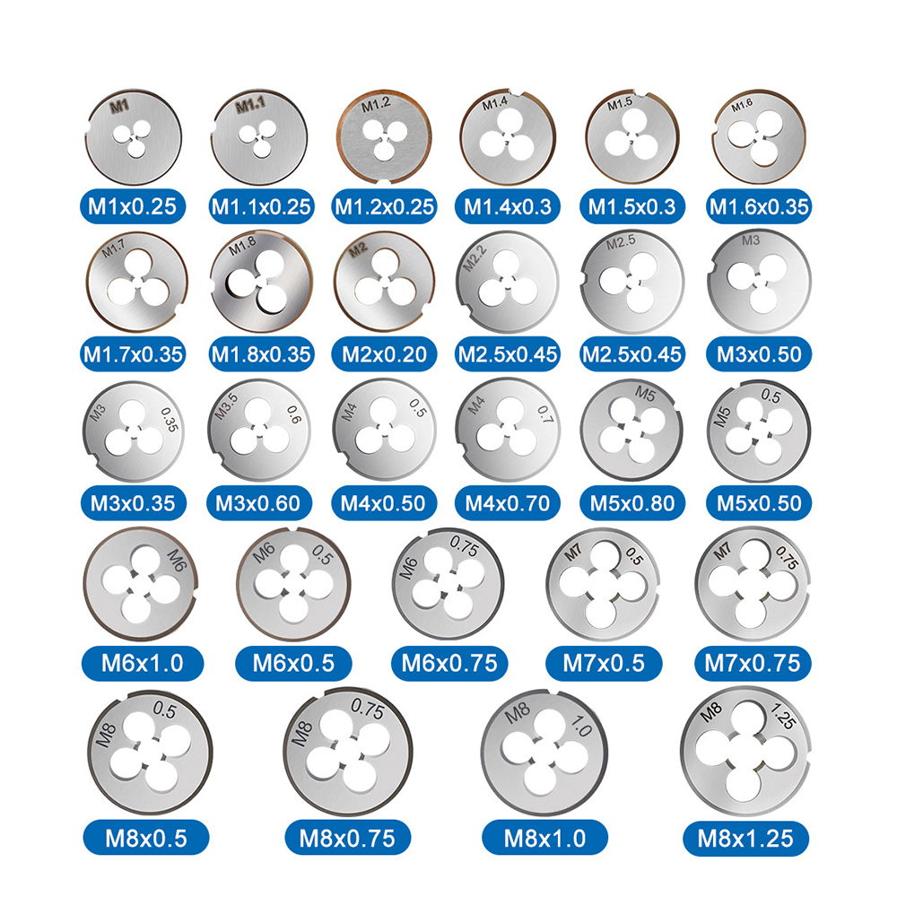 M2-M52 Multi-Specifications Manual Thread Metric Round Dies