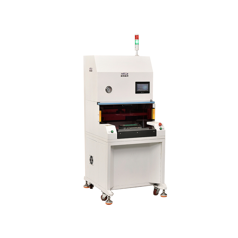 Front view of XONJE XJ360-PH micro stress punching machine for PCB and FPC cutting with automatic mold replacement and low-stress design