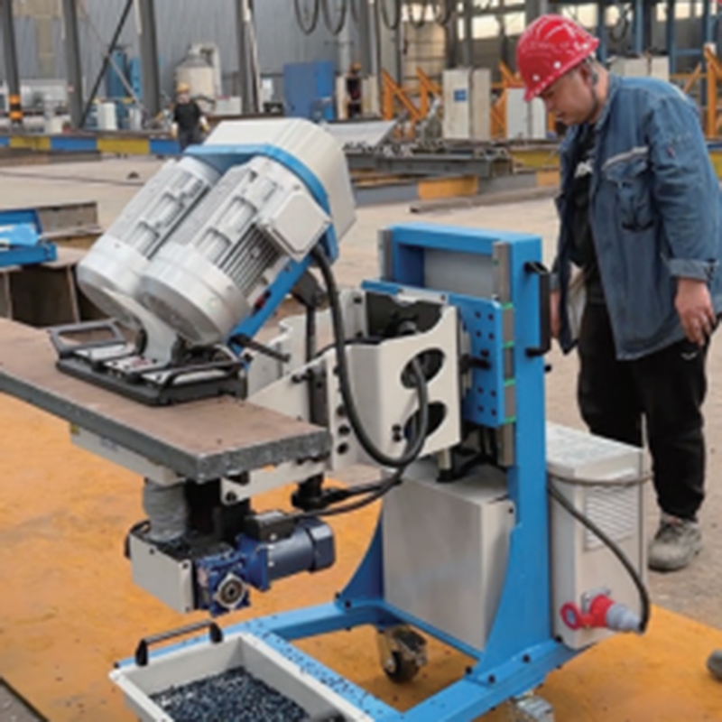 Compact YX-80D self-propelled beveling machine suitable for carbon steel and stainless steel edge milling