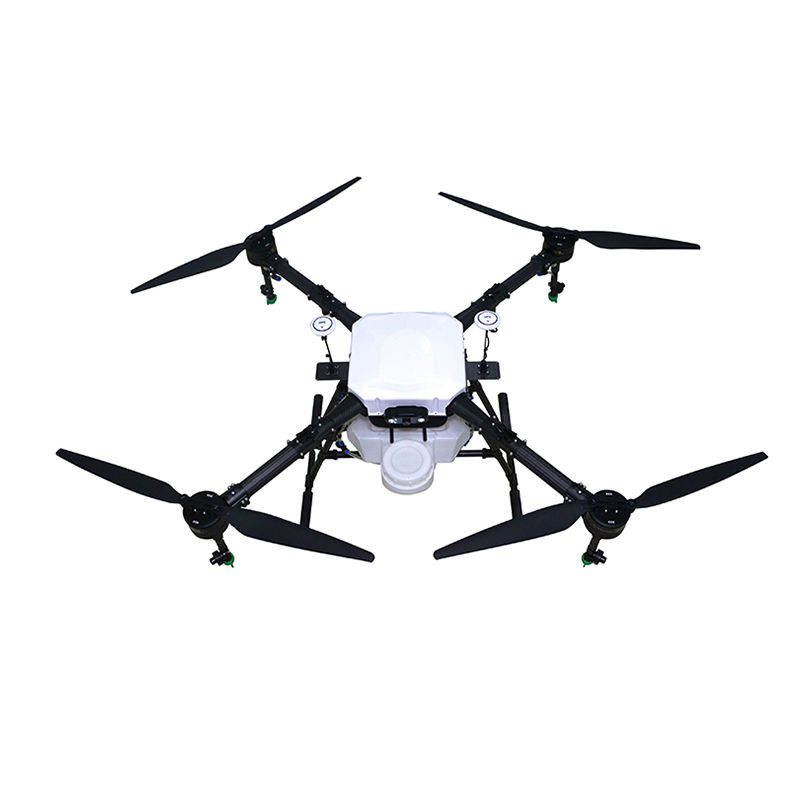 Pesticide spraying agricultural drone with modular carbon fiber design for efficient plant protection and fertilization.