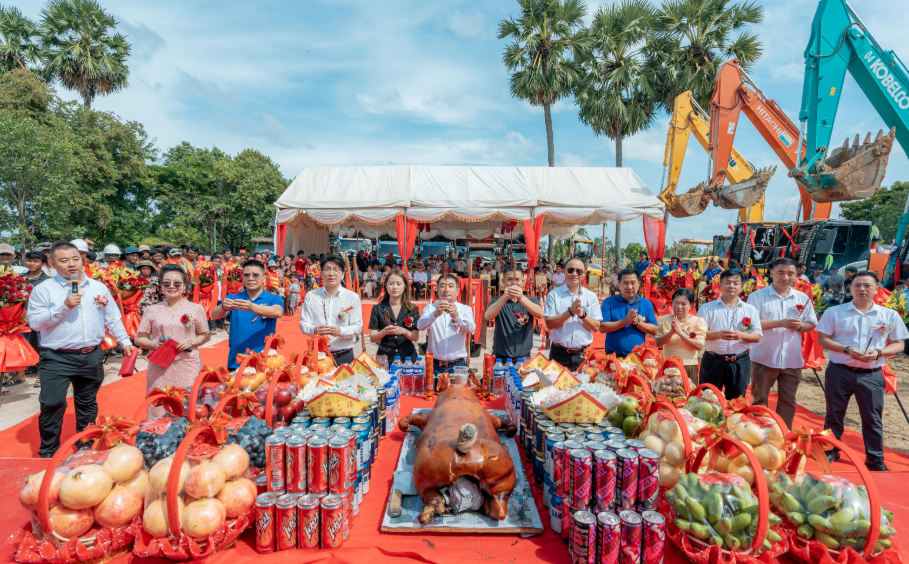 The second phase of the Yongcheng Packaging Industrial Park in Cambodia a Chinese-funded enterprise officially commenced construction