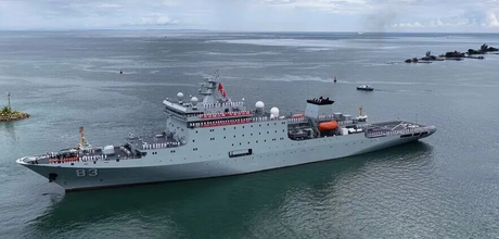 Chinese Navys 83 ship formation ends friendly visit to Cambodia and sets sail for Thailand.png