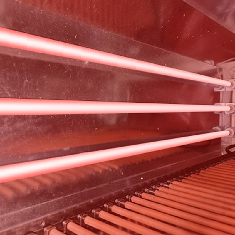 Control panel of automatic shrink tunnel machine with temperature and speed control