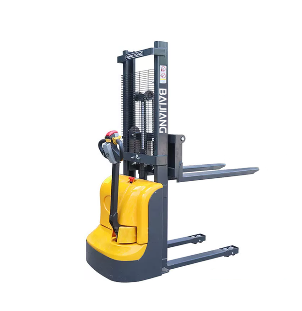 Low noise electric pallet truck for warehouse material handling operations