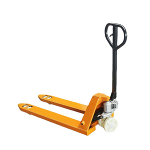 Heavy duty manual pallet truck for warehouse logistics and pallet handling