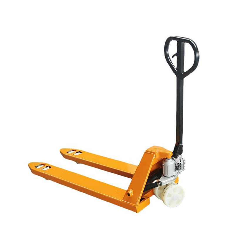 Heavy duty manual pallet truck for warehouse logistics and pallet handling