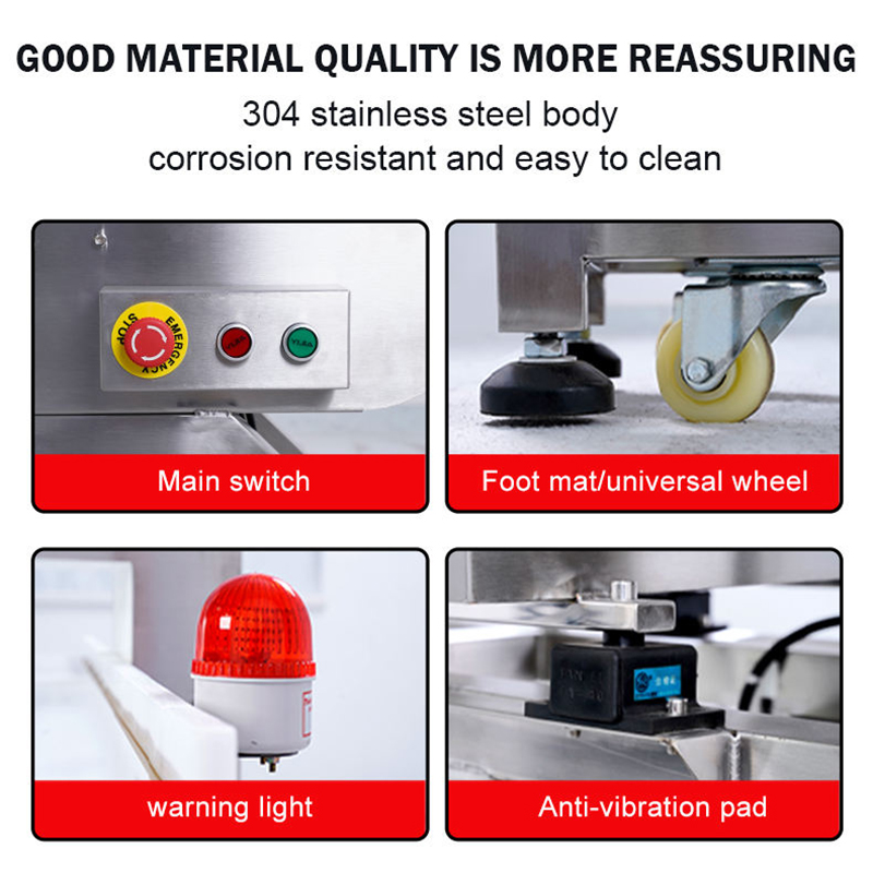 Food-grade conveyor metal detector for contaminant detection
