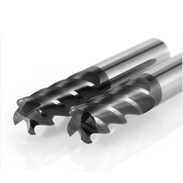Customizable 66 Degree 4-Flute Round Nose End Mill