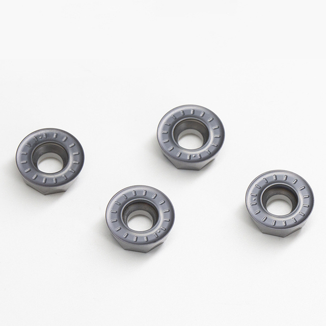 R5/R6 circular tungsten carbide CNC milling cutter head designed for high precision metal cutting shaping and engraving applications