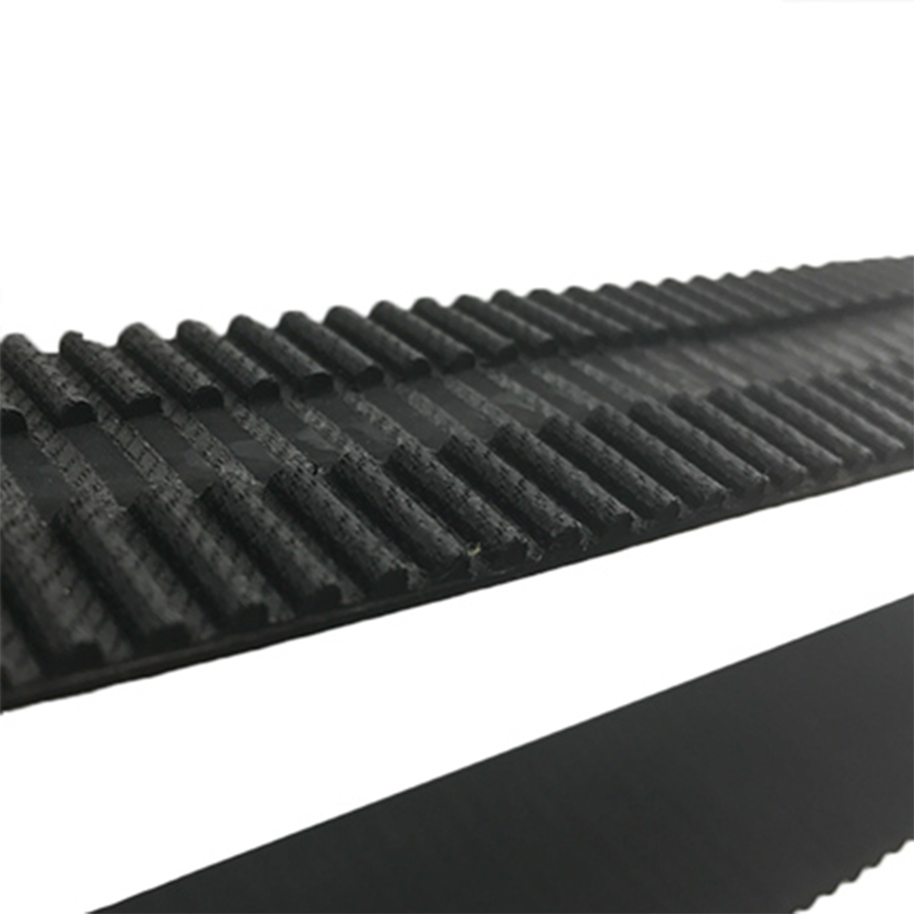 Black rubber positioning belt
