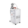 Plastic resin dehumidifying and drying system with conveying unit
