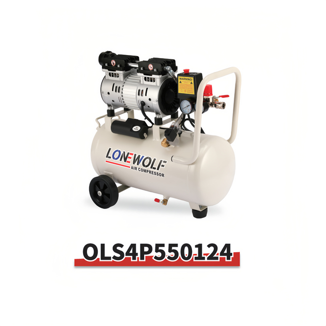 LONEWOLF oil free compressor front view compact clean air design