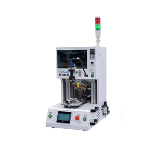 Front view of XONJE XJPP-1AN automatic hot press welding machine with CNC temperature control and vacuum-assisted alignment system