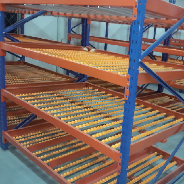 XBY-B-10 rolling rack with gravity flow roller tracks