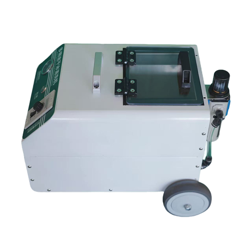 industrial pneumo electric dry ice cleaner with brushless motor and long reach hoses for factory cleaning tasks