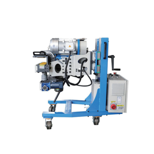 YX-100A self-propelled double-sided beveling machine full view for metal plate edge processing