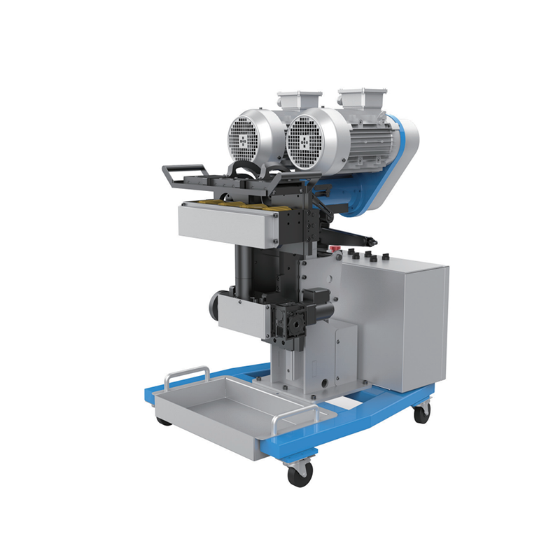 YX-80D self-propelled single-sided beveling machine full view for steel plate edge milling