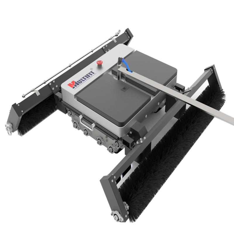 Intelligent PV cleaning robot with dual cleaning modes and automatic posture correction