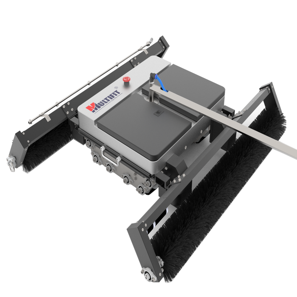 Intelligent PV cleaning robot with dual cleaning modes and automatic posture correction