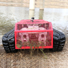 Waterproof crawler robot chassis with camera and remote control system