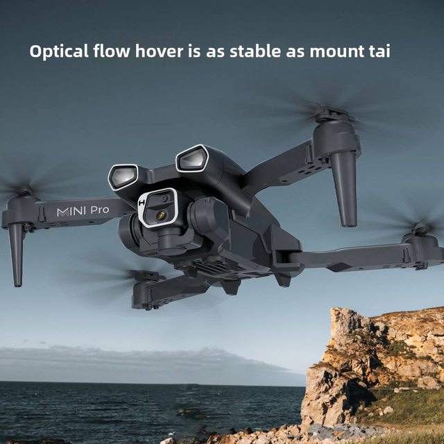 4K dual-camera beginner drone with foldable design and altitude hold