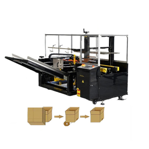 Automatic carton erecting machine for forming, folding and sealing boxes on packaging lines, suitable for logistics and e-commerce use