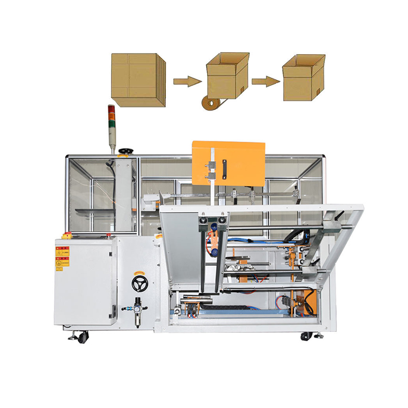 Automatic carton box erector machine for high-efficiency carton opening, forming, and sealing in packaging lines