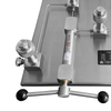 Compact 450×410×190 mm calibration table with 11.7 kg weight and complete accessory set