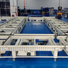 Stainless steel gravity roller conveyor for automated logistics and pallet handling