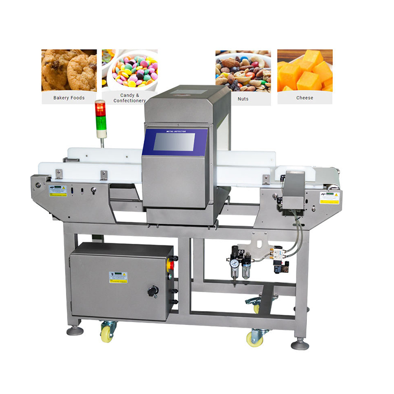 High precision food metal detector machine for processing lines