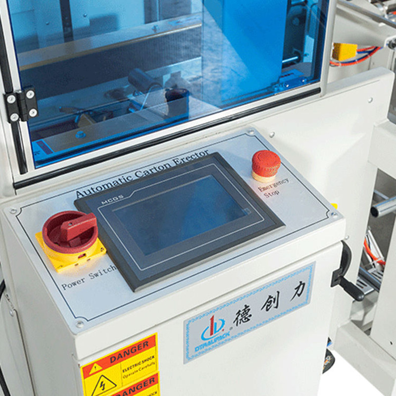 Industrial box opening machine with automatic forming and bottom tape sealing