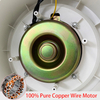 Industrial ventilation fan front view copper motor ball bearing stable operation low vibration