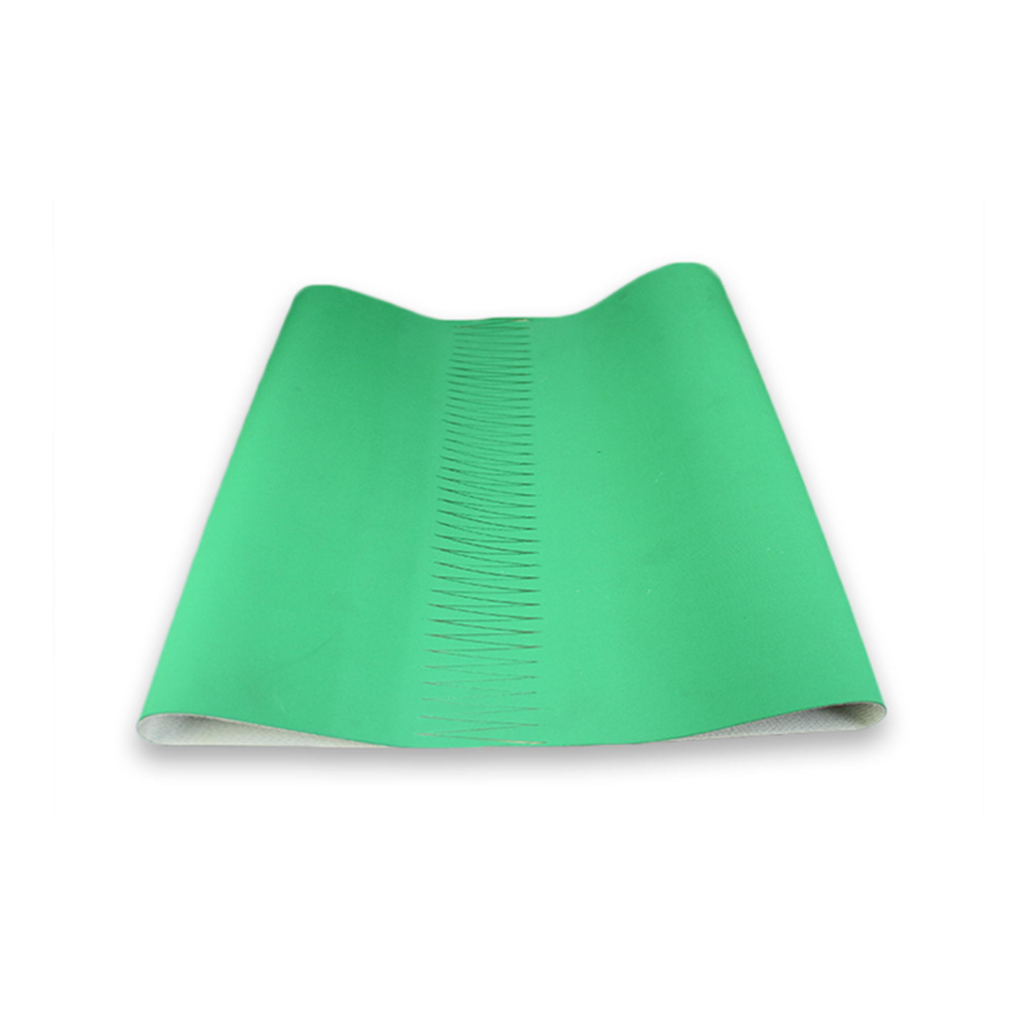 Green rubber and plastic conveyor belt